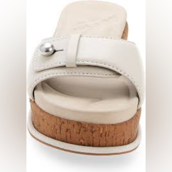 RAG & BONE - SOMMER PLATFORM SLIDE SANDAL IN ANTIQUE WHITE - Picture 3 of 6